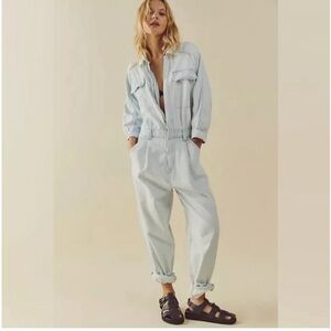 Free People Sammie Denim Coverall